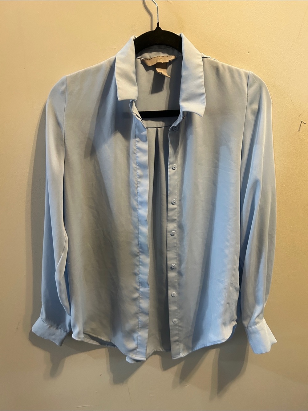 H&M Pale Blue Women's Button-Down Blouse